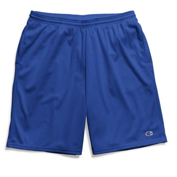 Champion Men Athletic Shorts Mesh Elastic Waist Blue NWT - Picture 1 of 2
